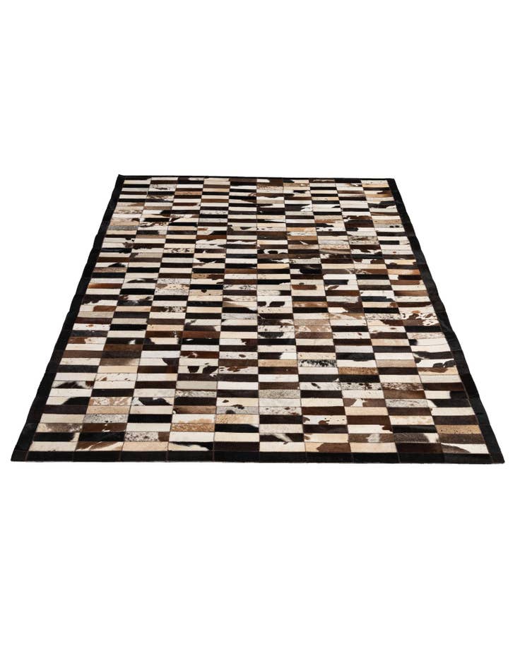 Detail image of  5' 3 x 7' 11 Cowhide - Patchwork Rug