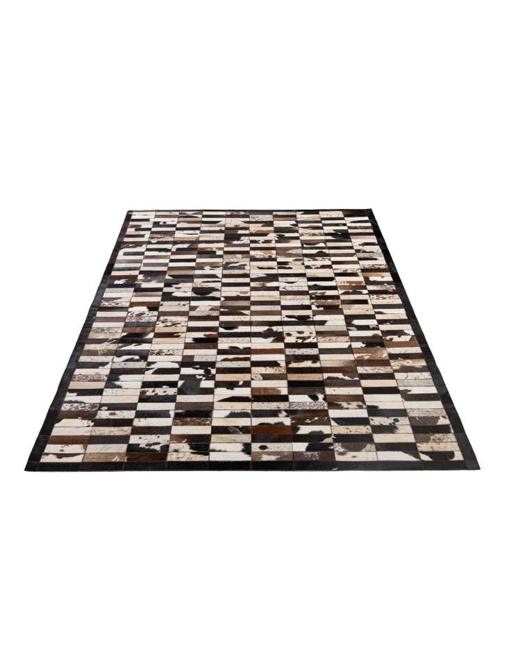 Detail image of  5' 3 x 8' 1 Cowhide - Patchwork Rug