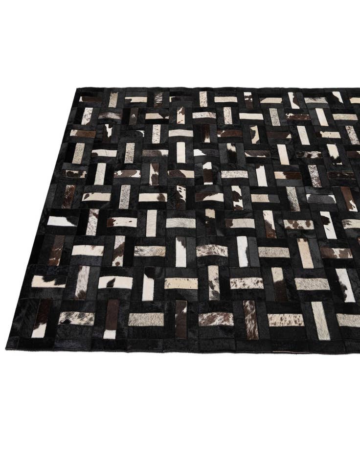 Detail image of  5' 3 x 8' 1 Cowhide - Patchwork Rug