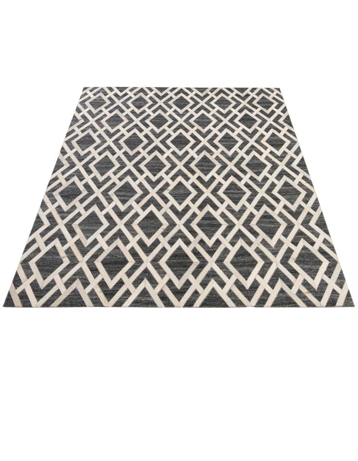 Detail image of  5' 1 x 7' 11 Cowhide - Patchwork Rug