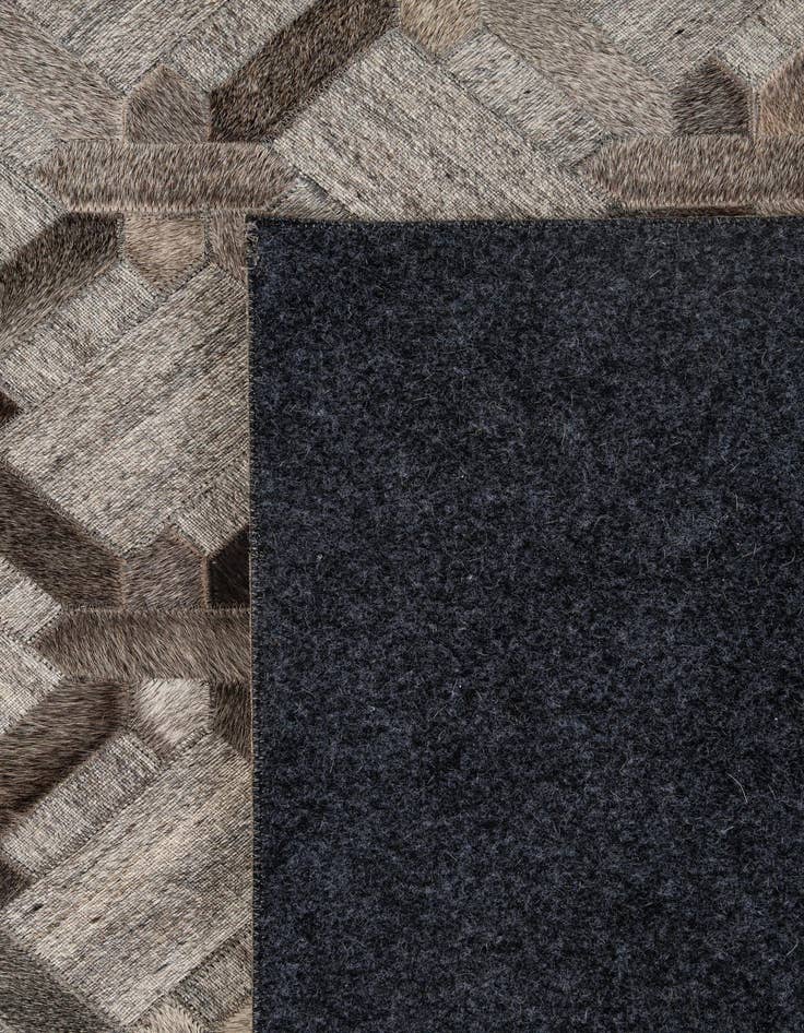 Detail image of  5' 3 x 8' 1 Cowhide - Patchwork Rug