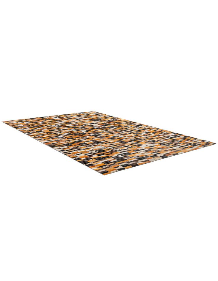 Detail image of  4' 11 x 7' 9 Cowhide - Patchwork Rug