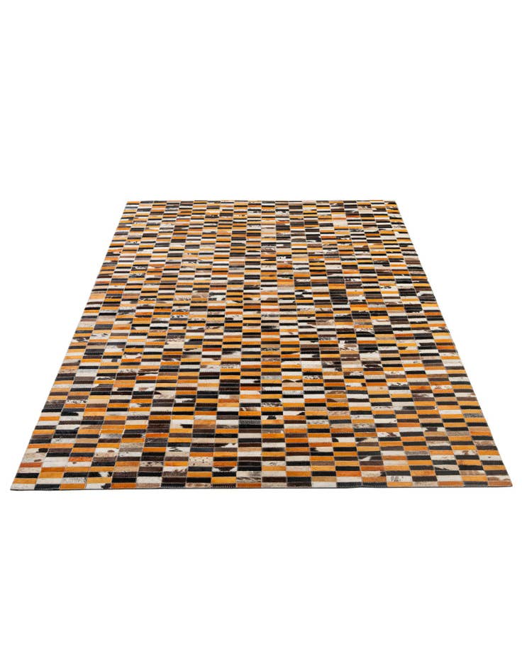 Detail image of  5' x 7' 11 Cowhide - Patchwork Rug