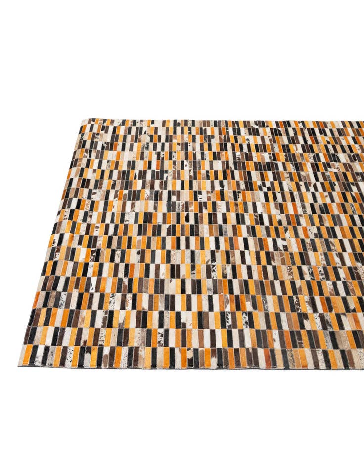 Detail image of  5' x 7' 11 Cowhide - Patchwork Rug