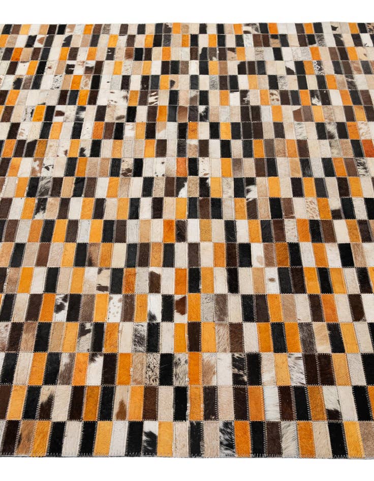 Detail image of  5' x 7' 10 Cowhide - Patchwork Rug