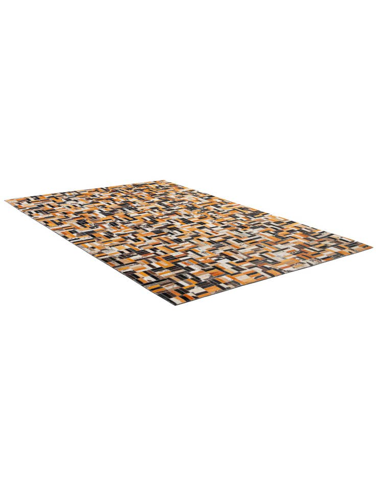 Detail image of  5' x 7' 11 Cowhide - Patchwork Rug