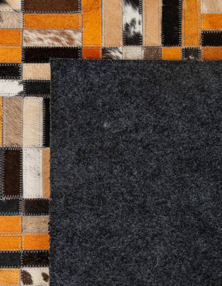 Detail image of  5' x 7' 11 Cowhide - Patchwork Rug