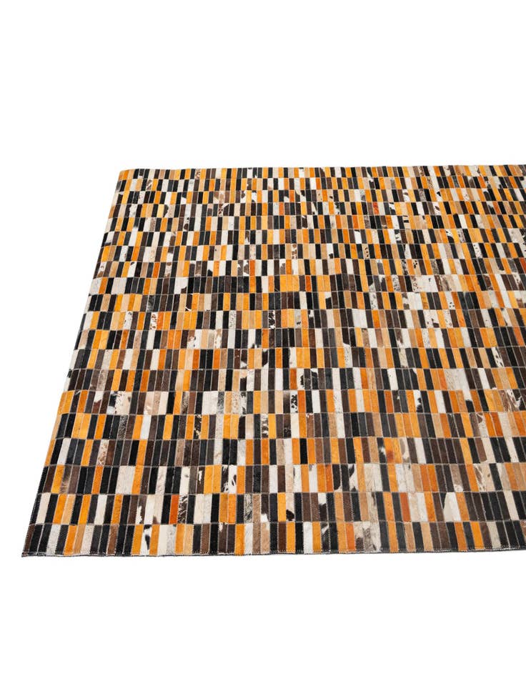 Detail image of  5' x 7' 10 Cowhide - Patchwork Rug