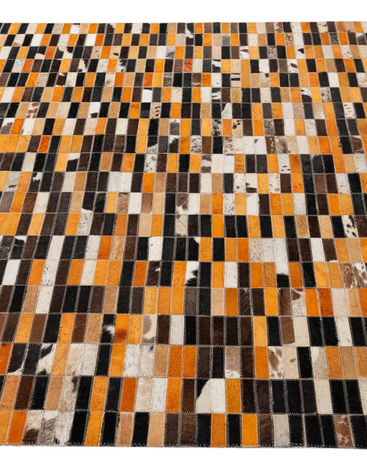 Detail image of  5' x 7' 10 Cowhide - Patchwork Rug