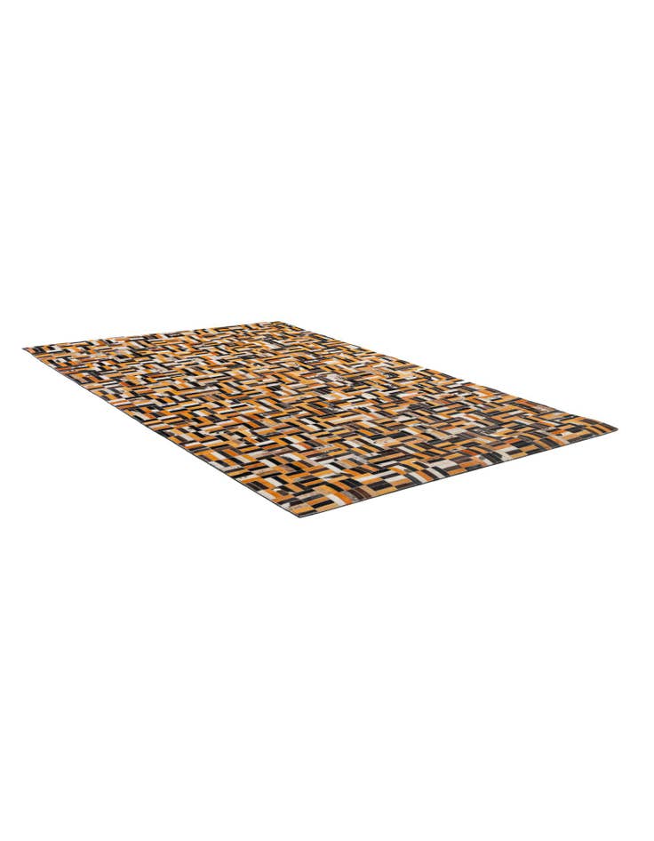 Detail image of  4' 11 x 7' 10 Cowhide - Patchwork Rug