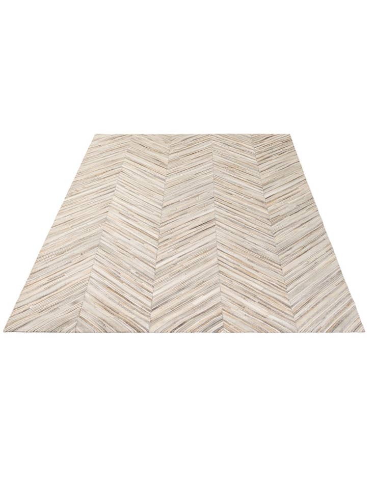 Detail image of  5' 7 x 8' 9 Cowhide - Patchwork Rug