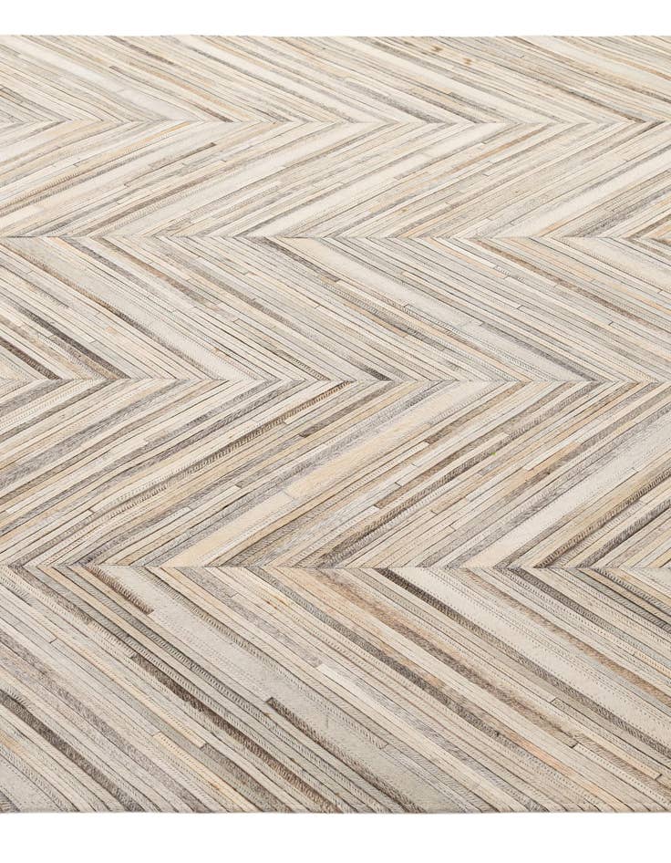 Detail image of  5' 7 x 8' 9 Cowhide - Patchwork Rug