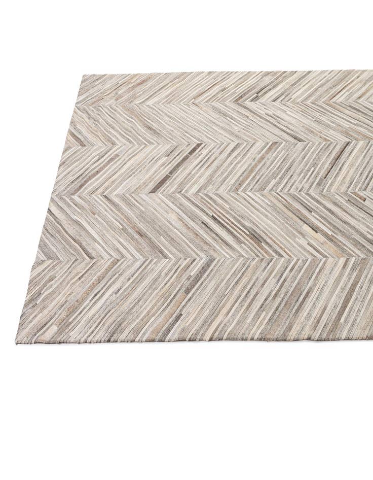 Detail image of  5' 6 x 9' 7 Cowhide - Patchwork Rug