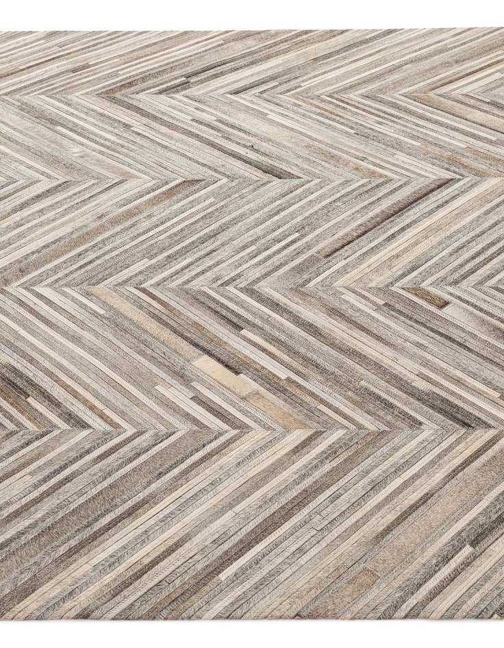 Detail image of  5' 6 x 9' 7 Cowhide - Patchwork Rug