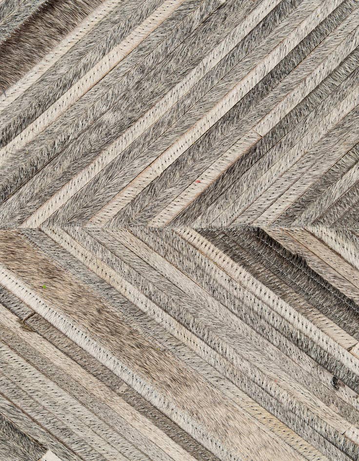 Detail image of  5' 6 x 9' 7 Cowhide - Patchwork Rug