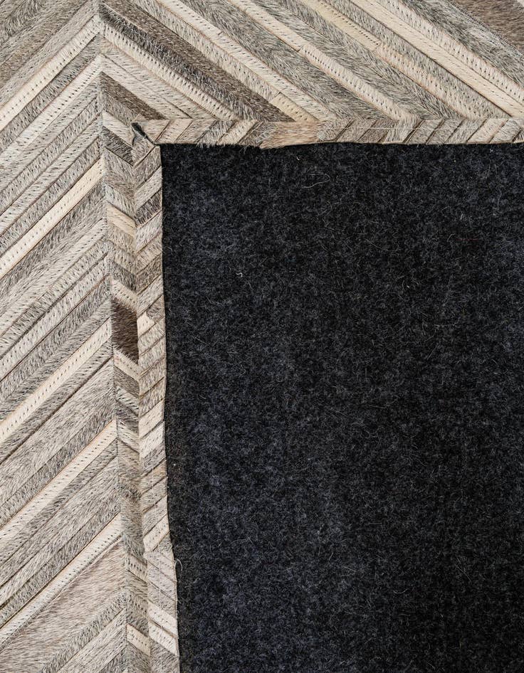 Detail image of  5' 6 x 9' 7 Cowhide - Patchwork Rug