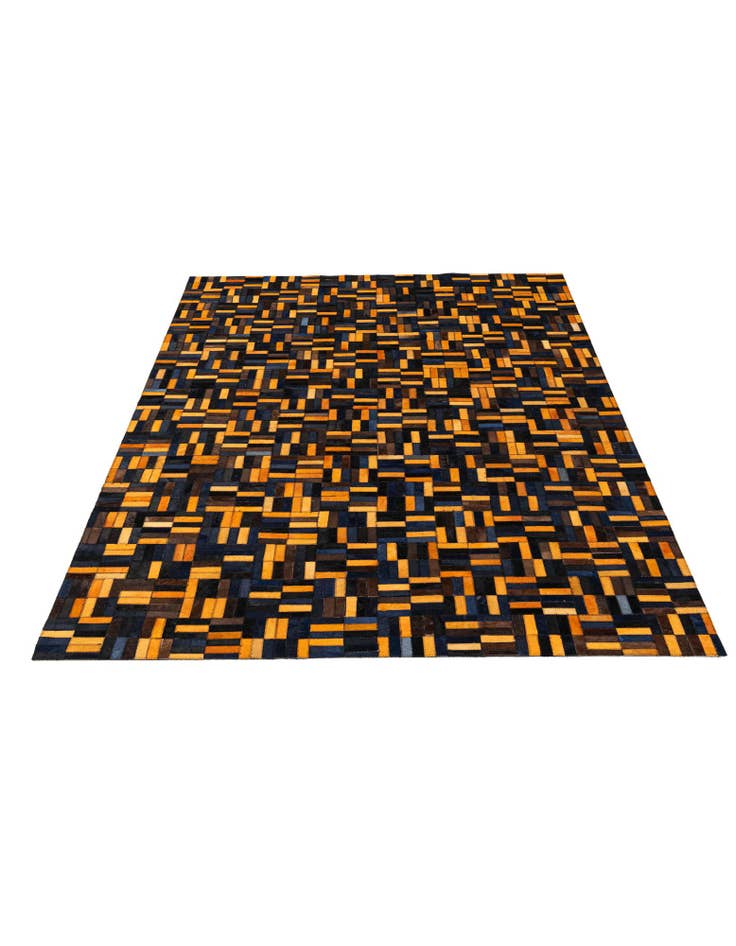 Detail image of  5' x 7' 11 Cowhide - Patchwork Rug