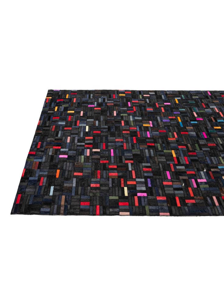 Detail image of  5' 1 x 8' 1 Cowhide - Patchwork Rug