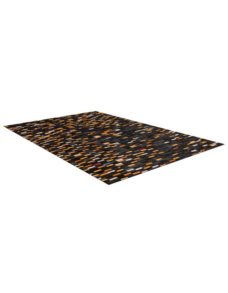 Detail image of  5' 1 x 8' 1 Cowhide - Patchwork Rug