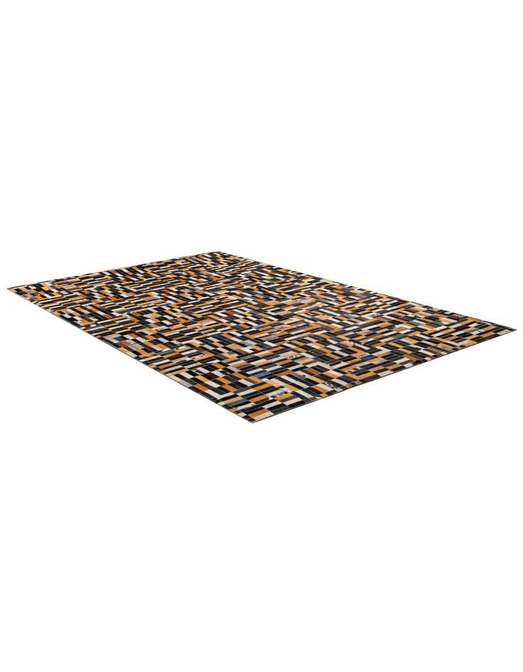 Detail image of  5' 1 x 8' 2 Cowhide - Patchwork Rug