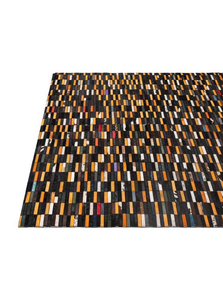 Detail image of  5' x 8' Cowhide - Patchwork Rug