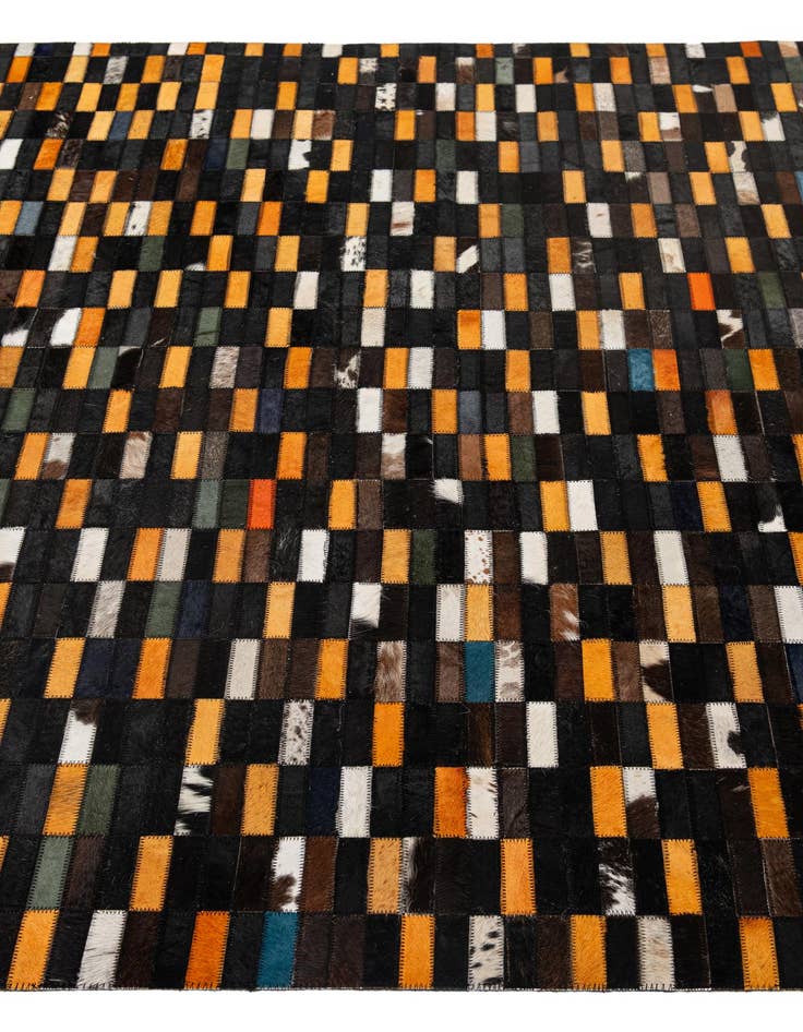 Detail image of  5' x 8' Cowhide - Patchwork Rug