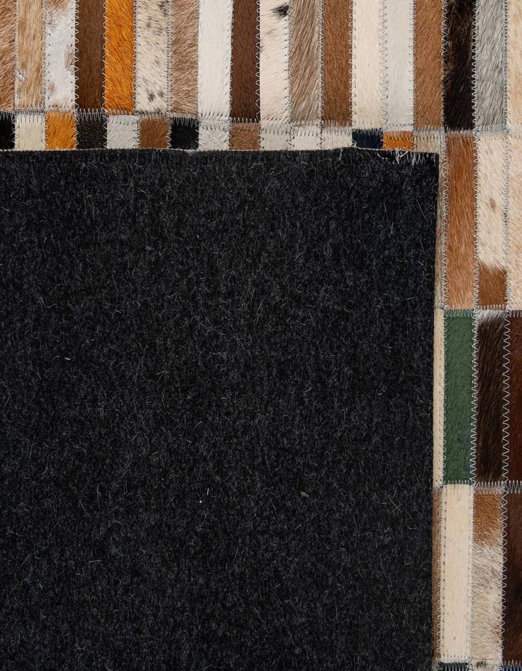 Detail image of  5' 3 x 8' 1 Cowhide - Patchwork Rug