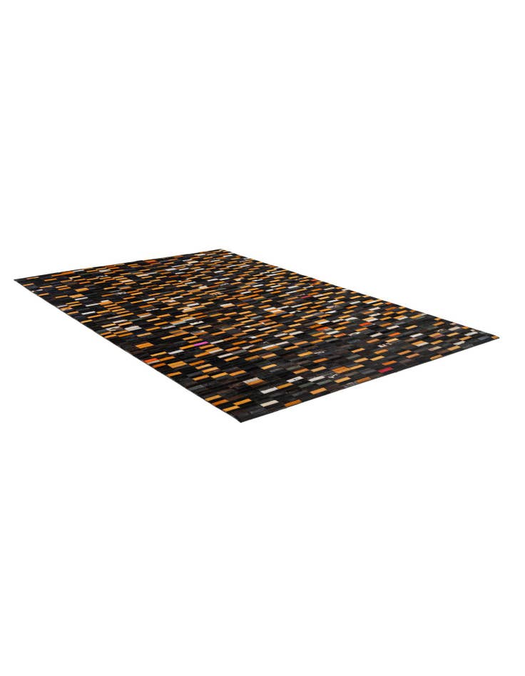 Detail image of  5' 2 x 8' 1 Cowhide - Patchwork Rug