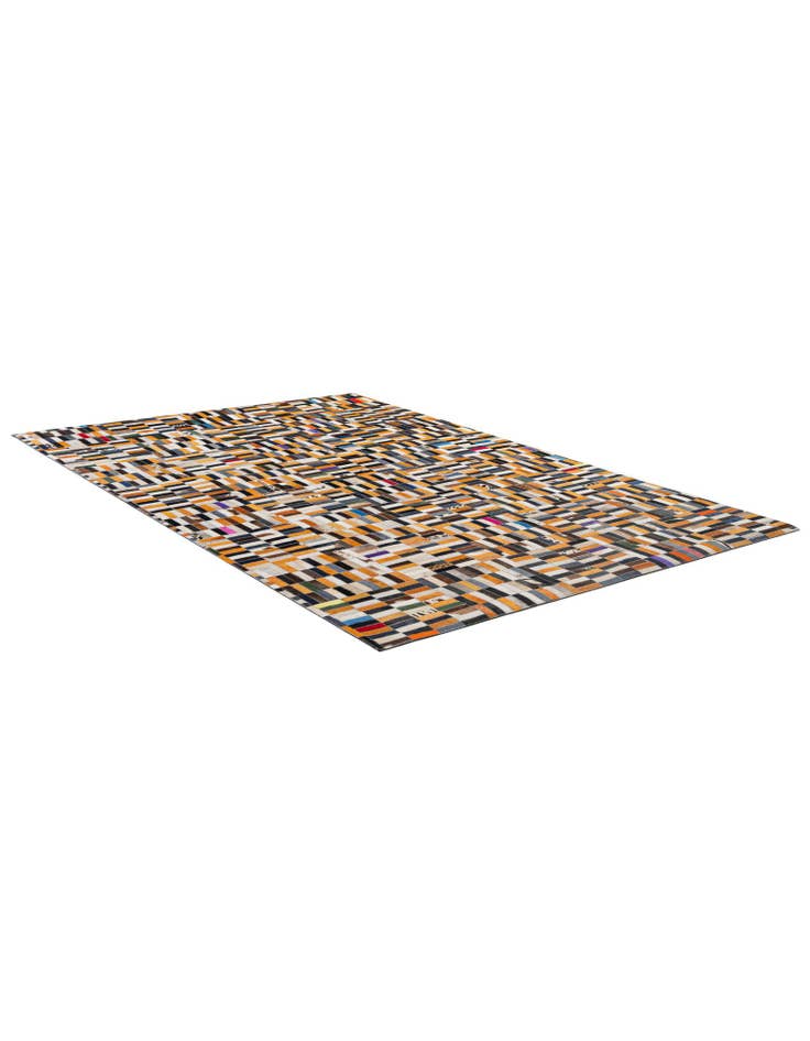 Detail image of  5' 1 x 7' 10 Cowhide - Patchwork Rug