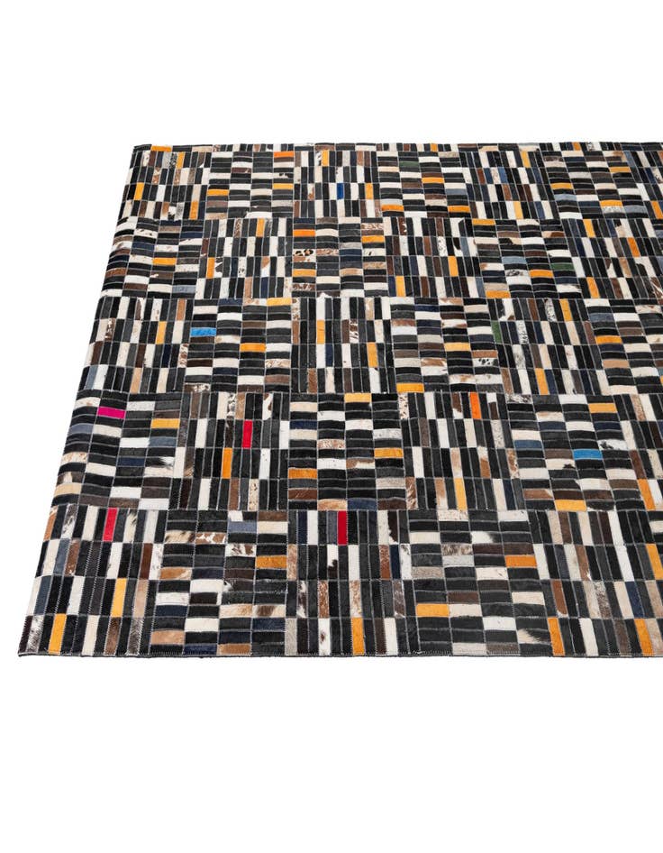 Detail image of  5' 1 x 8' 1 Cowhide - Patchwork Rug