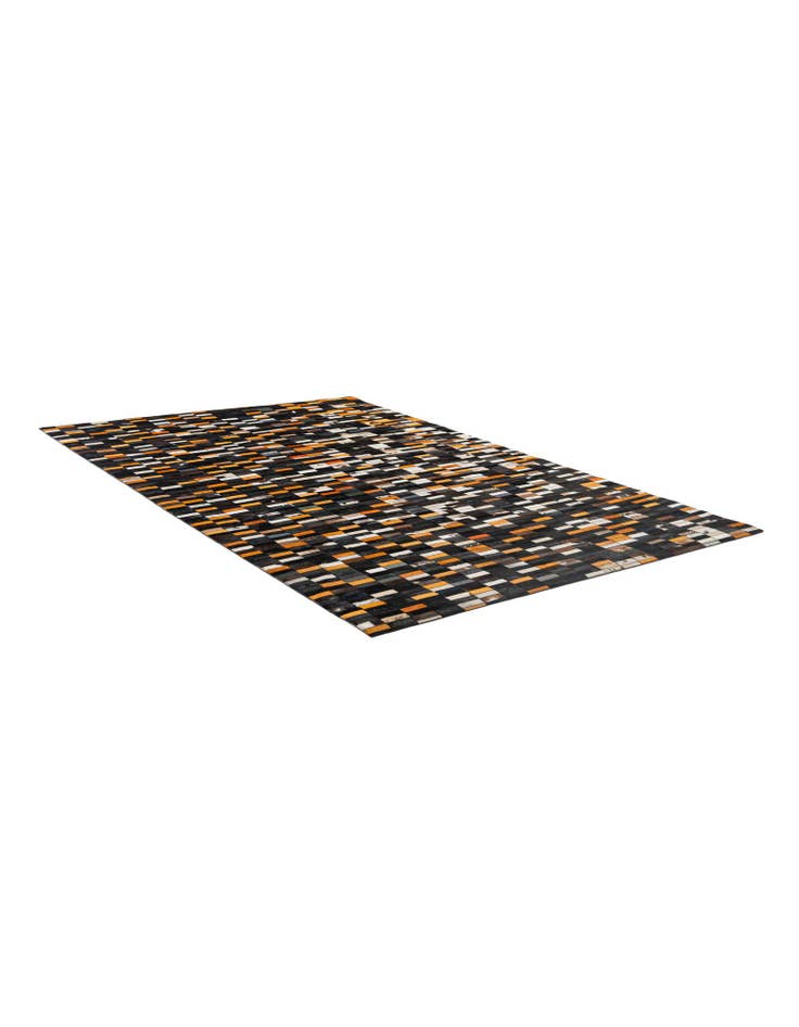 Detail image of  5' 3 x 7' 11 Cowhide - Patchwork Rug