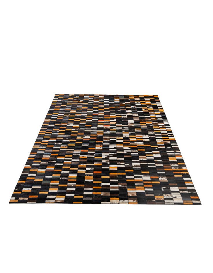 Detail image of  5' 3 x 7' 11 Cowhide - Patchwork Rug