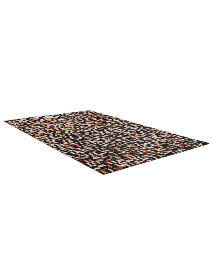 Detail image of  5' 1 x 8' 1 Cowhide - Patchwork Rug