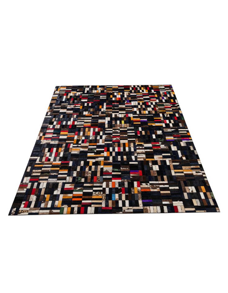 Detail image of  5' x 7' 11 Cowhide - Patchwork Rug
