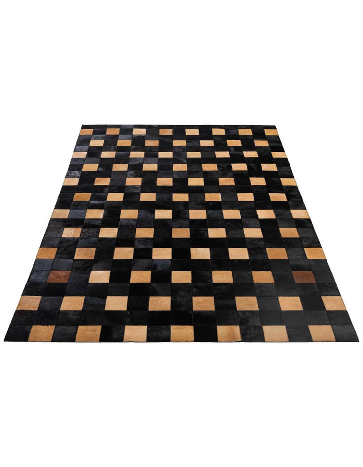 Detail image of  5' x 7' 11 Cowhide - Patchwork Rug