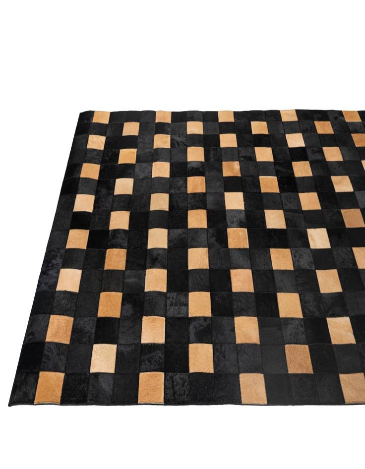 Detail image of  5' x 7' 11 Cowhide - Patchwork Rug