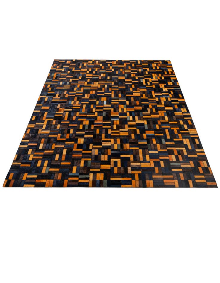 Detail image of  5' x 7' 11 Cowhide - Patchwork Rug