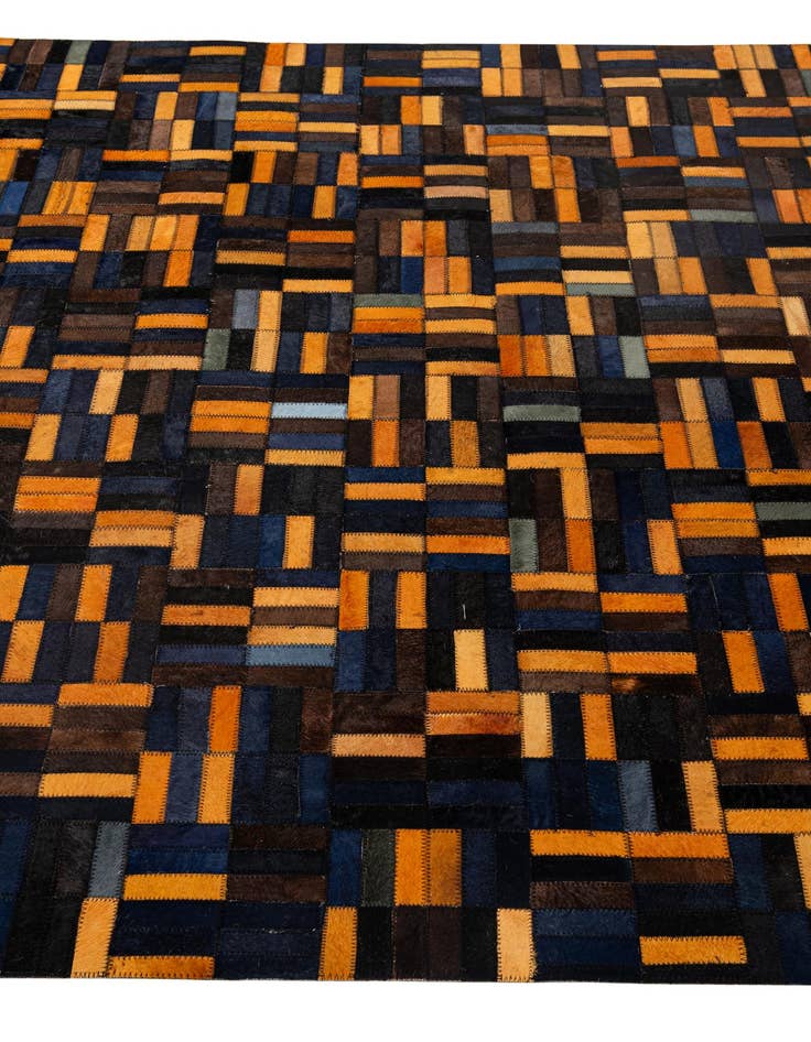 Detail image of  5' x 7' 11 Cowhide - Patchwork Rug
