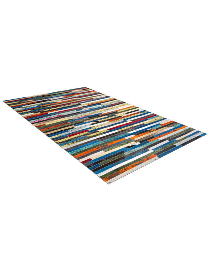 Detail image of  5' 1 x 8' 1 Cowhide - Patchwork Rug