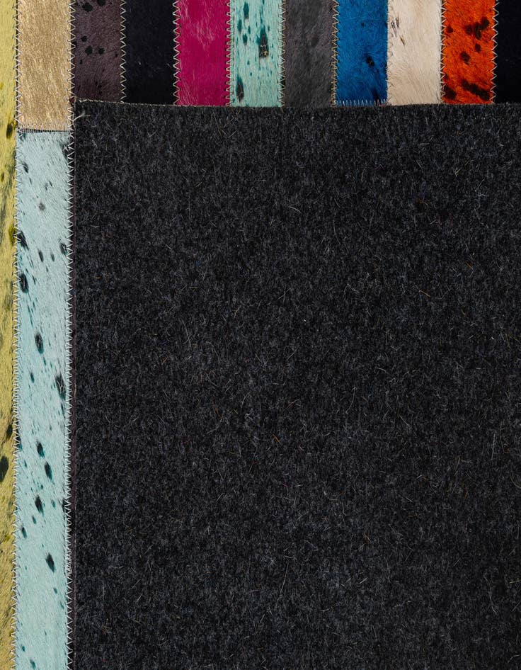 Detail image of  5' 1 x 8' 1 Cowhide - Patchwork Rug