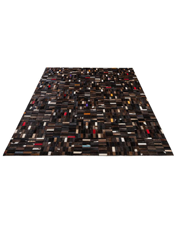 Detail image of  5' 1 x 8' 1 Cowhide - Patchwork Rug
