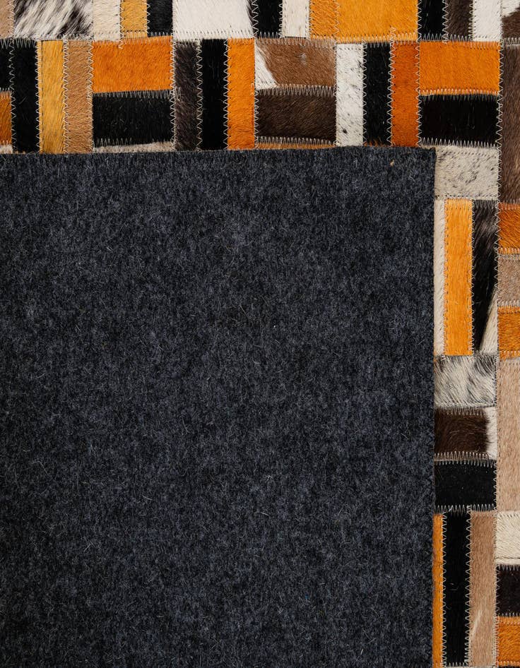 Detail image of  5' x 7' 11 Cowhide - Patchwork Rug