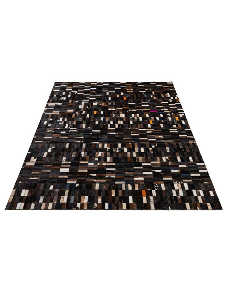 Detail image of  5' 1 x 8' 1 Cowhide - Patchwork Rug