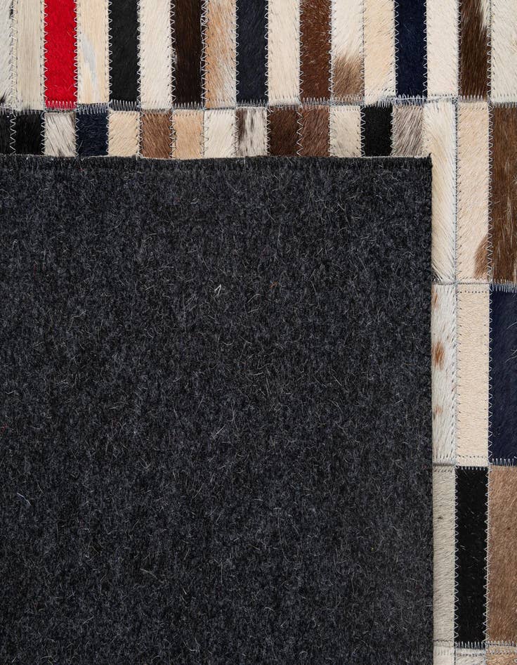 Detail image of  5' x 8' Cowhide - Patchwork Rug