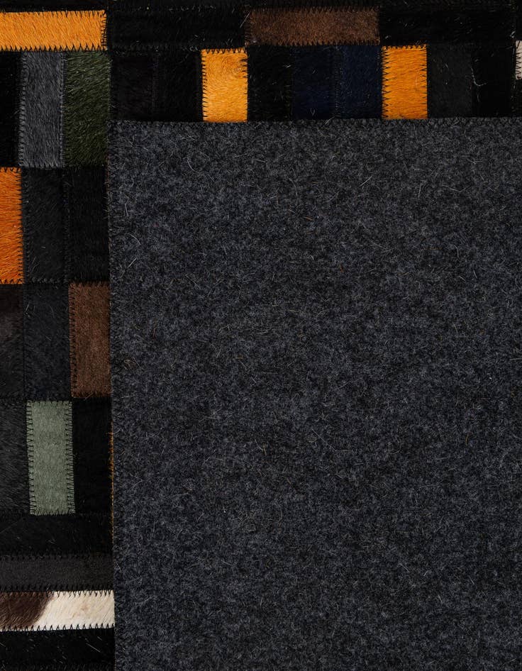 Detail image of  5' x 7' 11 Cowhide - Patchwork Rug