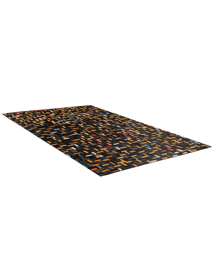 Detail image of  5' 1 x 8' 1 Cowhide - Patchwork Rug