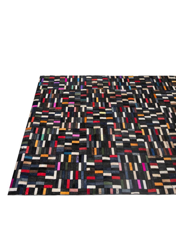 Detail image of  5' 1 x 8' 1 Cowhide - Patchwork Rug