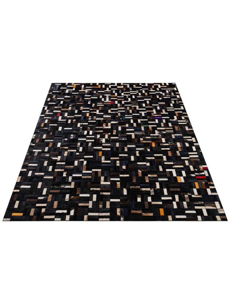 Detail image of  5' x 8' Cowhide - Patchwork Rug