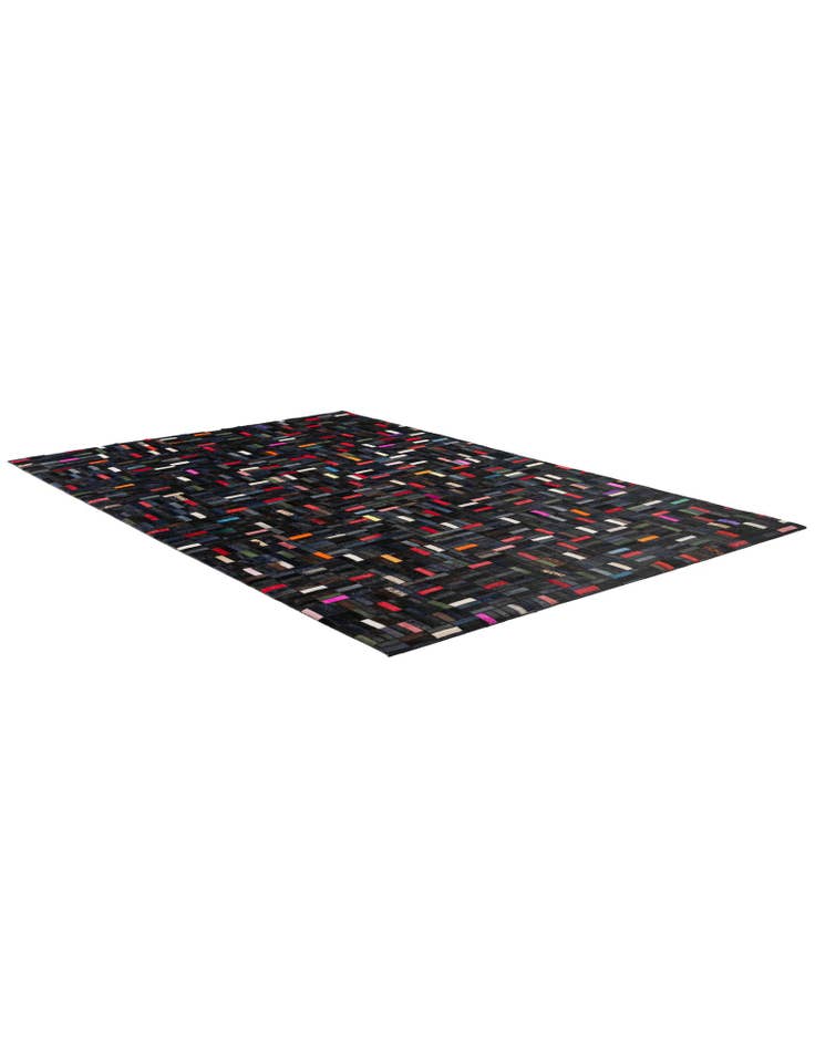 Detail image of  5' 1 x 8' 1 Cowhide - Patchwork Rug