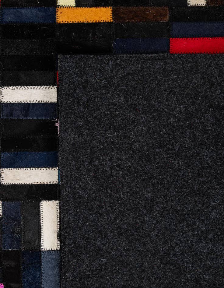 Detail image of  5' 1 x 8' 1 Cowhide - Patchwork Rug